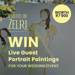 Win a Live Wedding or Event Guest Portrait Painting Experience worth R7 900