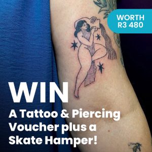 Win a Tattoo & Piercing Voucher plus a Skate Hamper worth R3 480 & Get Digital Artwork by Kaitlyn Coss